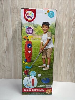 Play Day Kids Jumbo Golf Caddy - Red and Blue